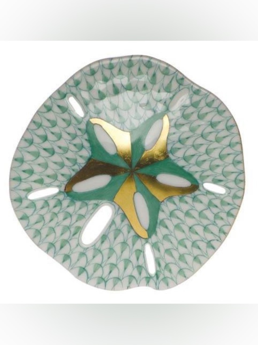 Herend Sand-Dollar - First Edition - Green